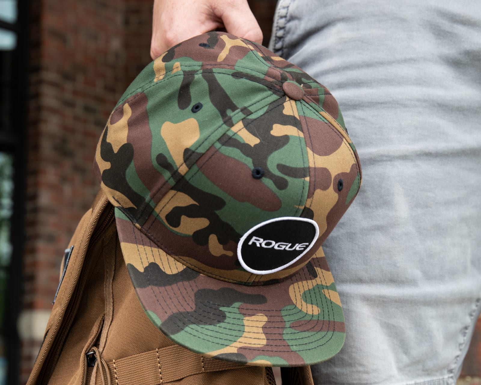 Rogue Snapback Hat Flat Bill Camo Rogue Fitness Canada